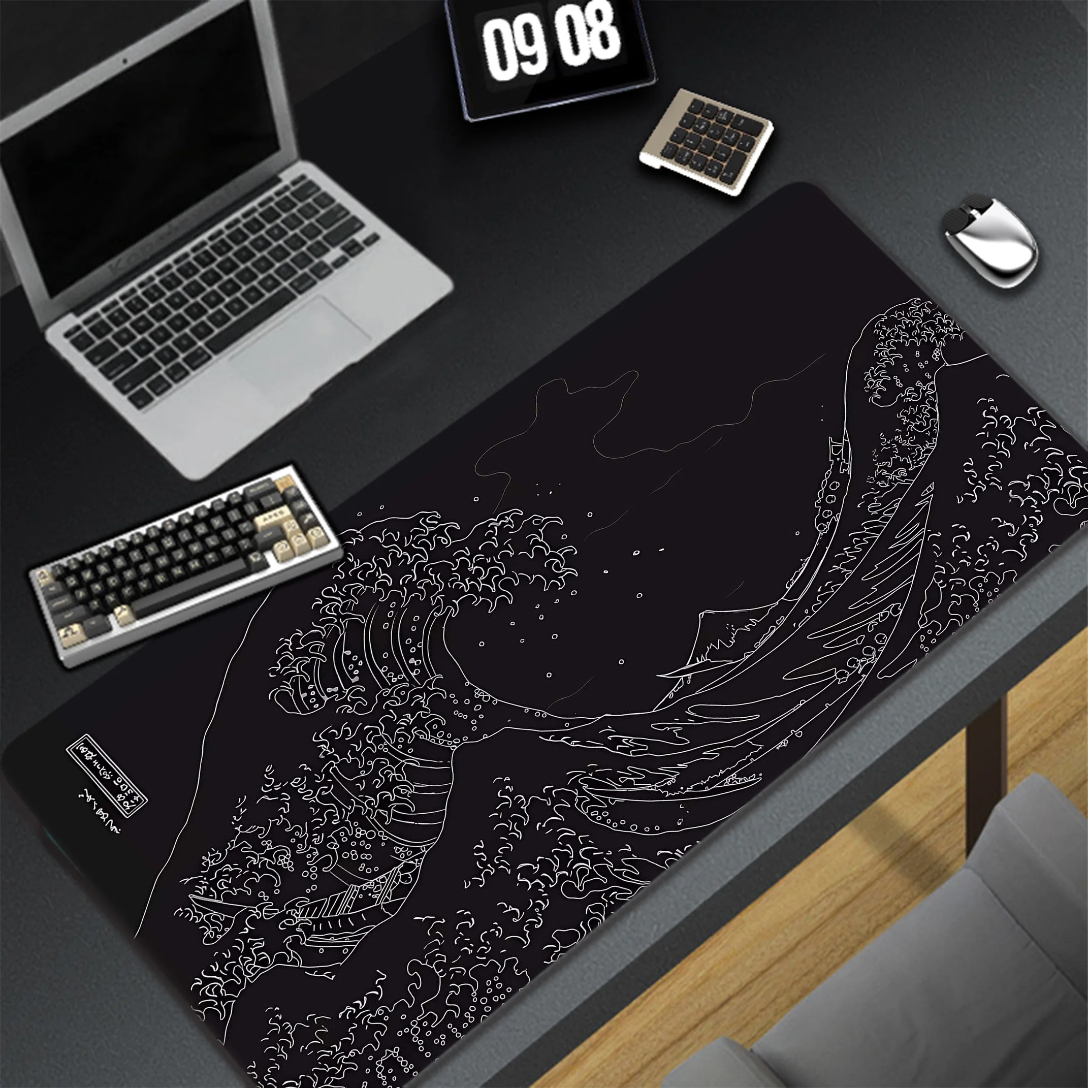 

Great Wave Large Mouse Pad Gamer Mousepad Notebook Office Accessories For Desk Mat Locking Edge Game Keyboard Pads 900x400mm