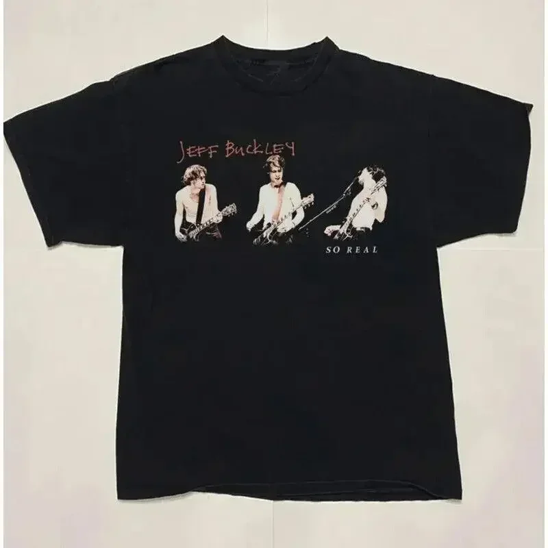 1994 Jeff Buckley So Real Camiseta negra