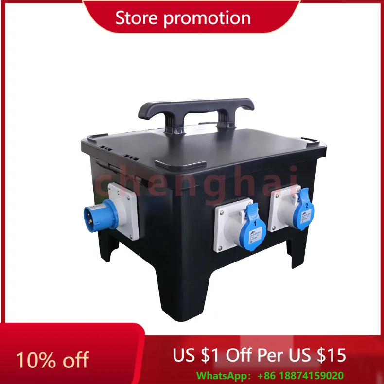 

32A Британский стандарт 3-фазная портативная распределительная коробка питания Наружная распределительная коробка Портативная блок питания