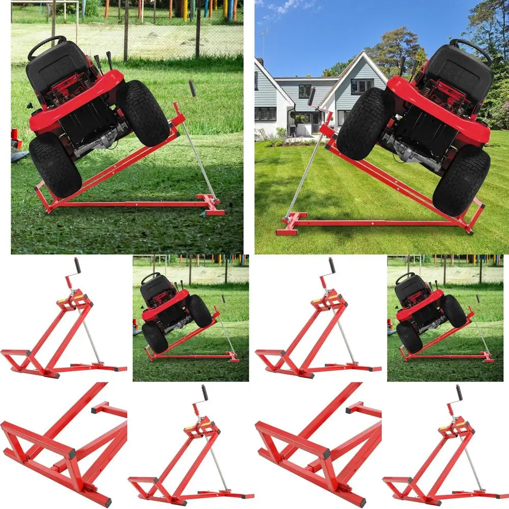 

Регулируемая усиленная подставка для газонокосилок (до 400 кг) для газонокосилок с нулевым радиусом поворота - складная для удобства обслуживания и чистки