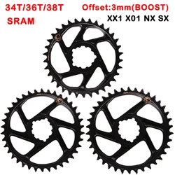 Original  SRAM GX XX1 NX EAGLE ChainRing BOOST 34T 36T 38T Gold Label Crown 12 Speed Crankset Crank Chain Ring 3MM