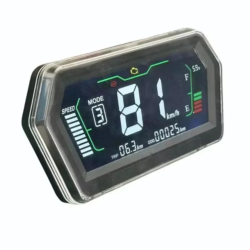 Hot Salescontroller Speedometer LCD Adjustable First-line CAN Protocol Electric Scooter LCD Instrument 72V96V