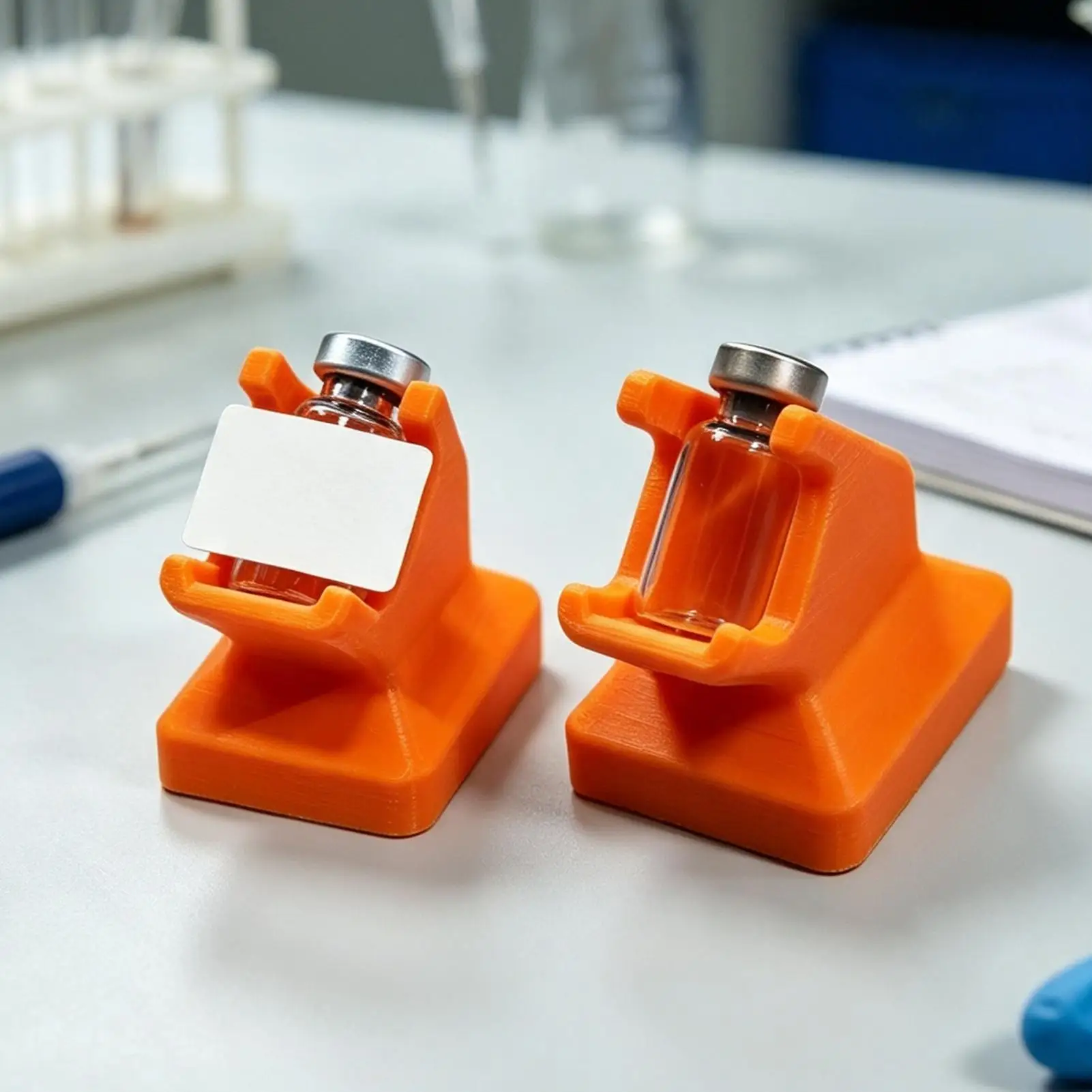 Small Vial Label Applicator with a alignment guide 2Pcs/set Sample Bottle Labeling Lab Vial Labeling Application Supplies