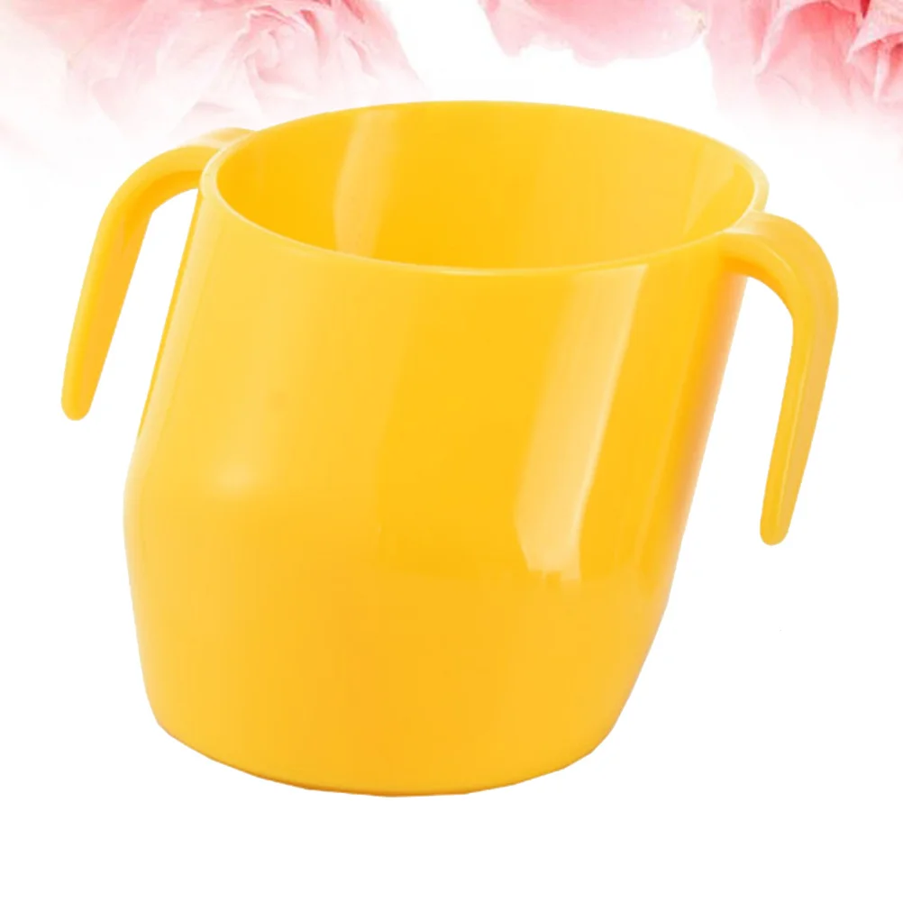 

Kids Training Cup 1Pcs Portable Ergonomic Design with Handles for Children Baby Toddler Lemon Yellow 200ml Easy to Use and Clean