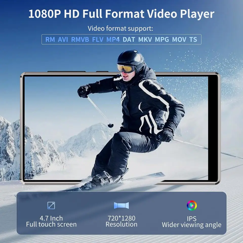 BluetoothとWiFi搭載MP3プレーヤー、Oilsky M501 80GB (64GB+16GB)音楽