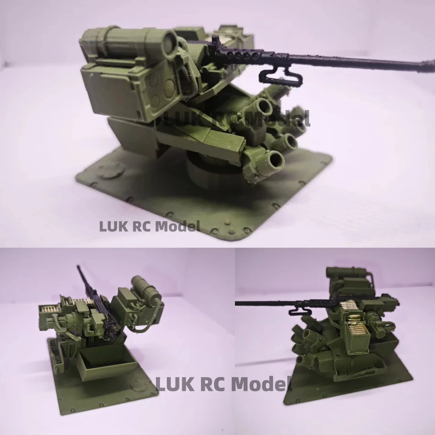 1/16 RC Tank HENG LONG Plastic Leopold 2A7V 2A6 Standard Gun Station FDM DIY Parts Military Static Ornament Decorative Piece