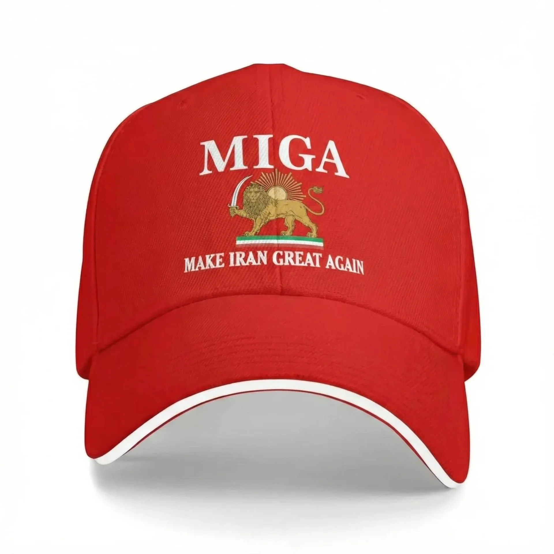 Maak Iran weer geweldig Baseball Cap Heren Dames Print Trucker Hat Zomer Y2k Retro Running Hippie Zonneklep Baseball Caps