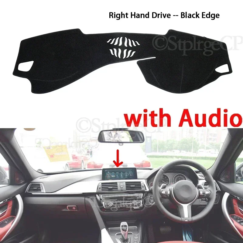 For BMW 3 Series F30 2012~2018 Anti-Slip Anti-UV Mat Dashboard Cover Pad Dashmat Protect Carpet Accessories 318i 320i 325i 328i
