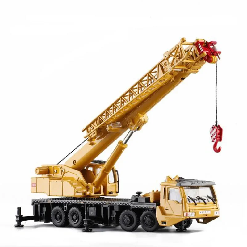 1:55 Scale Diecast Engineering Vehicles Metal Alloy Car Models Toys Platform Crane Hoisting Hoist Lifter Machine Truck For Kids