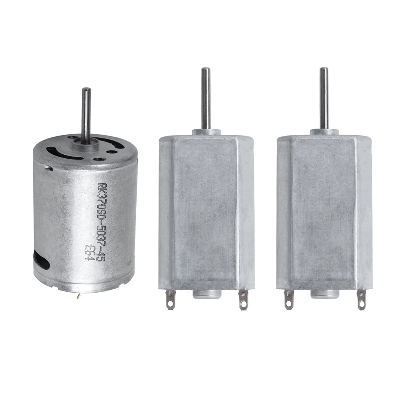 A59Z-3 Pcs DC 9V 2Mm Dia Shaft High Speed Model Airplane DC Motor, 1 Pcs 8500 RPM & 2Pcs 30800 RPM