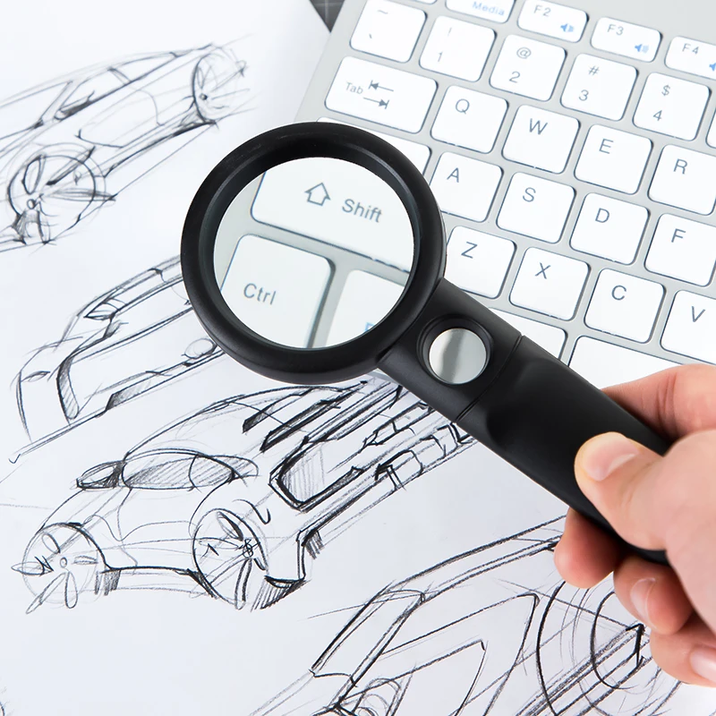 Deli Elderly Reading Aid Identification Tool Ideal Magnifying Glass for Elderly Vision Improvement