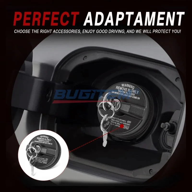 77300-47020 10504 Black Gas Cap Fuel Tank WIth 2 Keys Locking For Subaru, Toyota 4Runner, FJ Cruiser, Tacoma, Tundra, Chevy - view 5