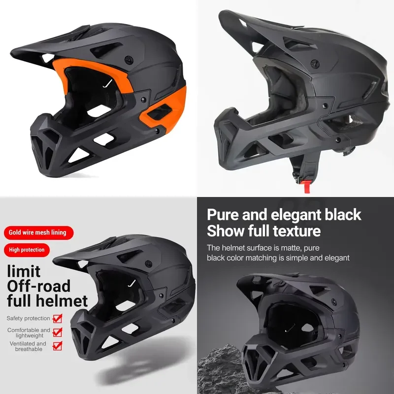 Nuevo Casco Integral para Bicicleta de Montaña MTB, Casco Integral para Bicicleta, Casco de Bicicleta para Adultos, Casco para Bicicleta Todoterreno