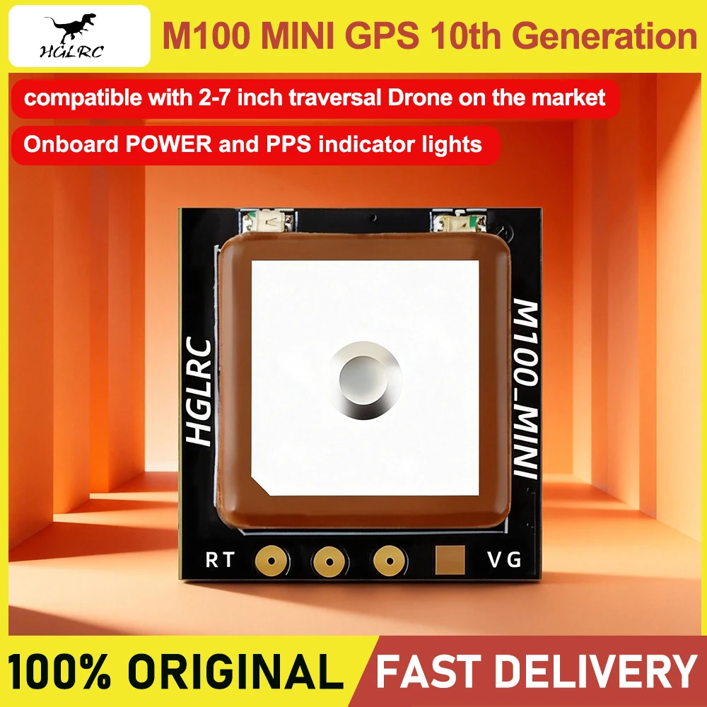 HGLRC M100 MINI GPS 10th Generation Chip three-mode positioning 3.3V-5V For FPV Racing Drone For RC FPV Freestyle Drone