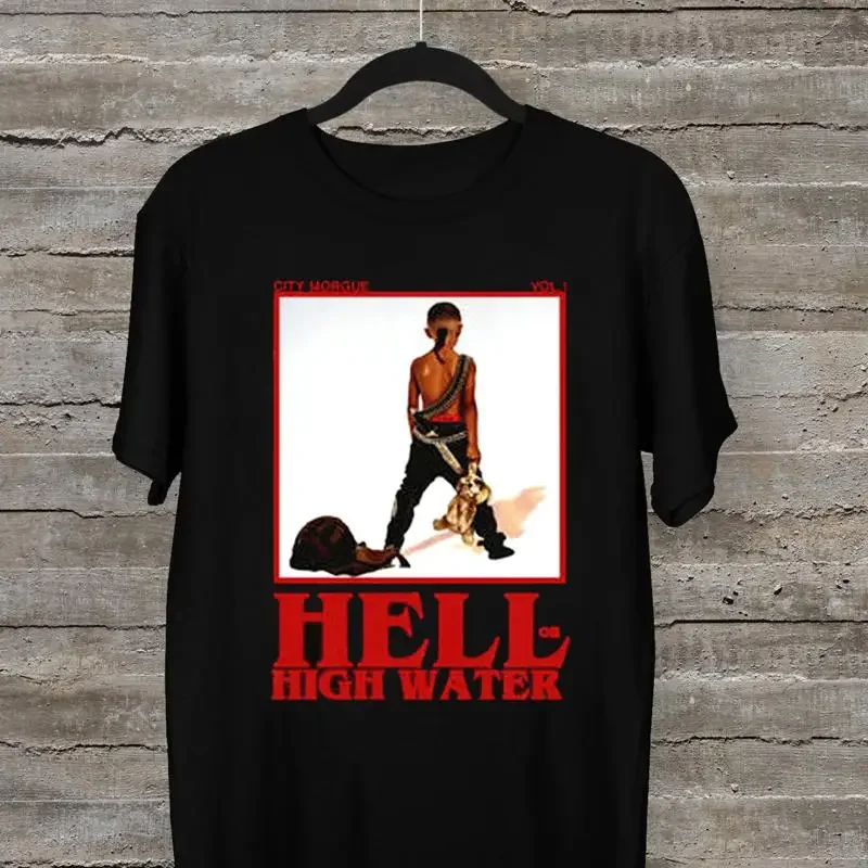 ZillaKami SosMula CITY MORGUE HELL OR HIGH WATER Black T Shirt KH860