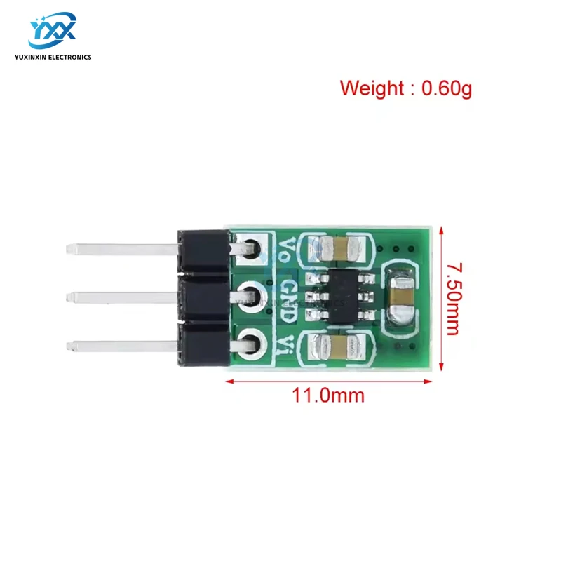 1/3/5 Uds Mini Boost & Buck convertidor CC/CC 1,8 V 3V 3,7 V 5V a 3,3 V bomba de carga regulada de bajo ruido módulo 2 en 1