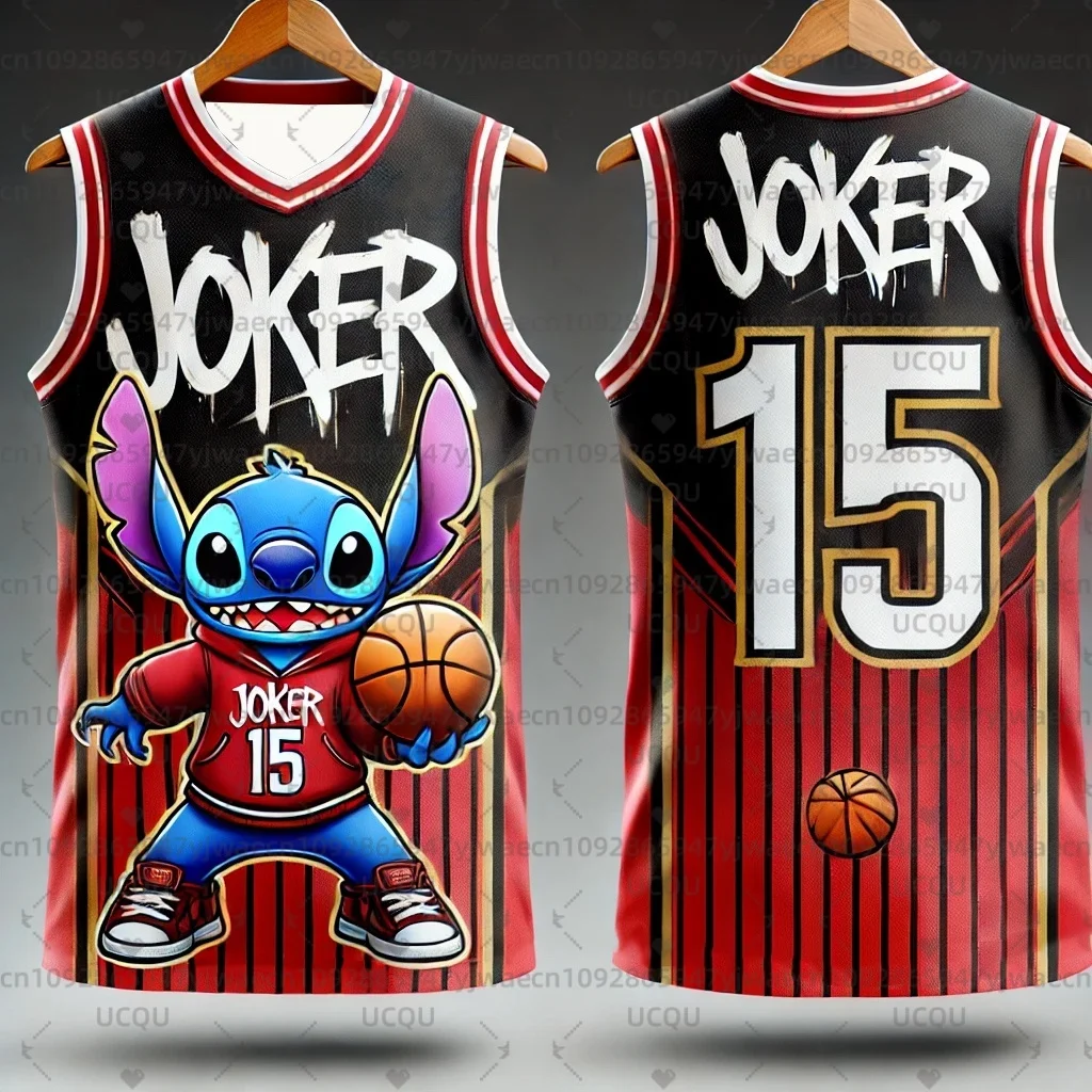 CHATGPT diseñado niños hombres 3d impreso dibujos animados Stitch Joker NO.15 entrenamiento mujeres deportes sin mangas niños chaleco baloncesto tanque