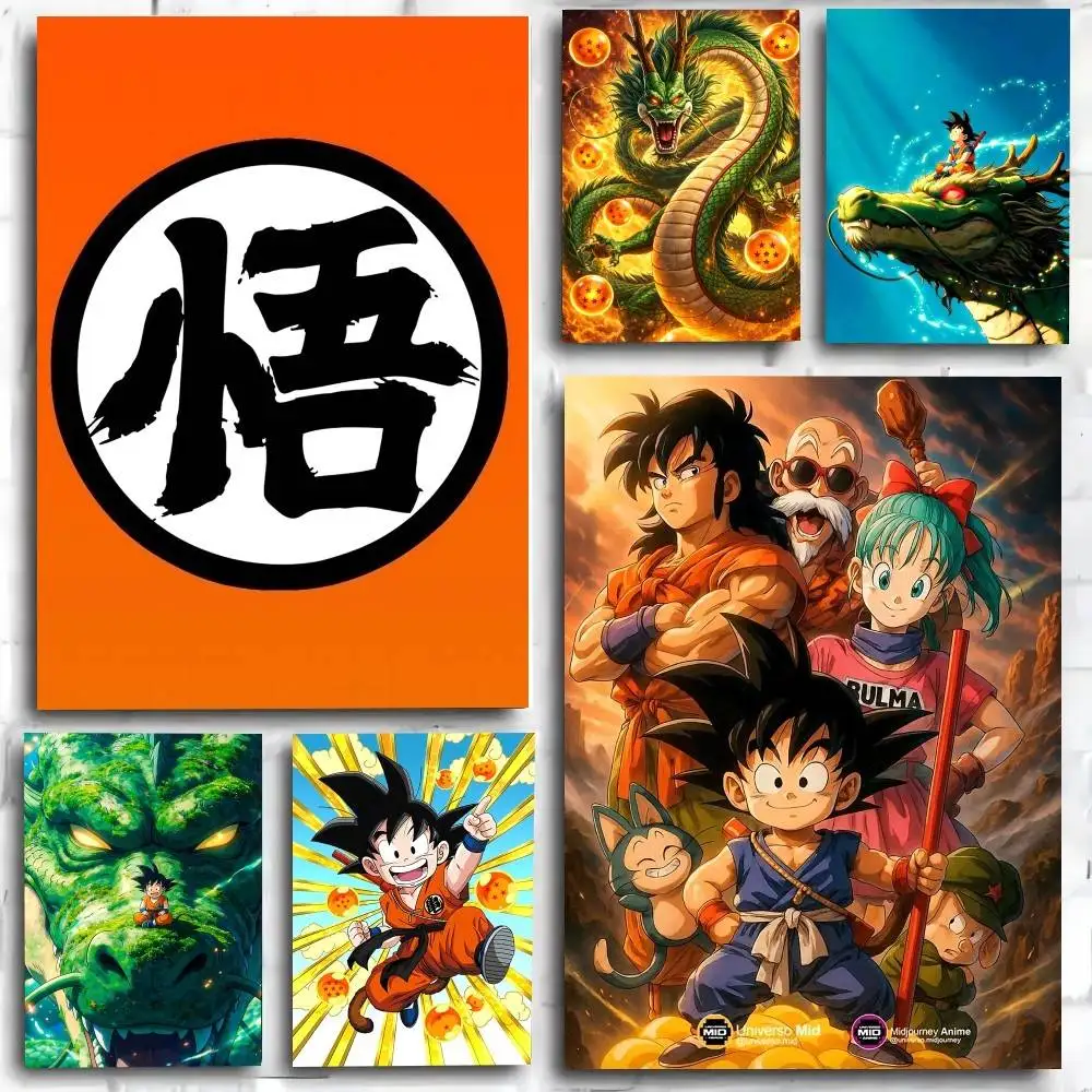 Classic anime D-DRAGON B-BALL Poster Art Print Anime Style Home Decor Ideal Gift Perfect Room Decor