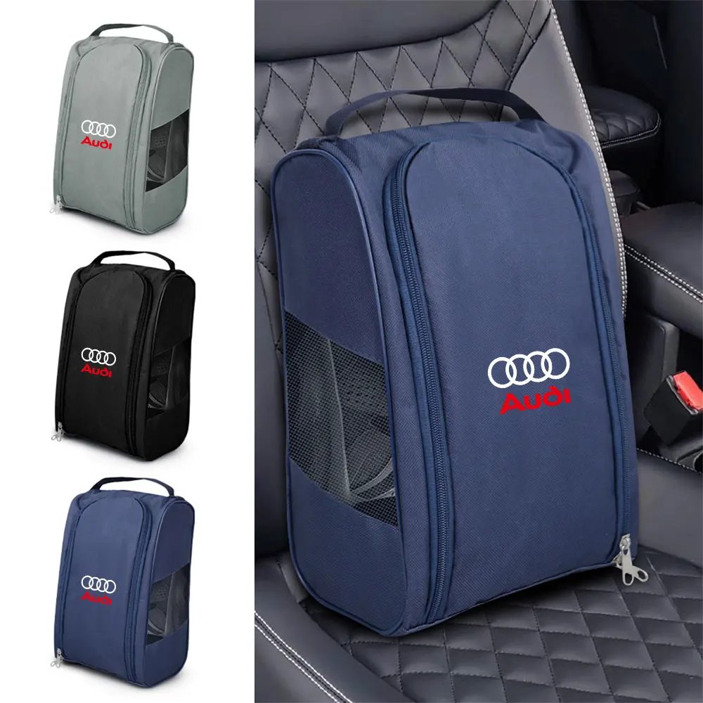 Modische Auto-Outdoor-Golf-Handtasche, staubdichte Fußball-Tennis-Schuhtasche, Zubehör für Audi Quattro A5 Q5 Q3 C5 A1 A2 A3 C6 S5 A7