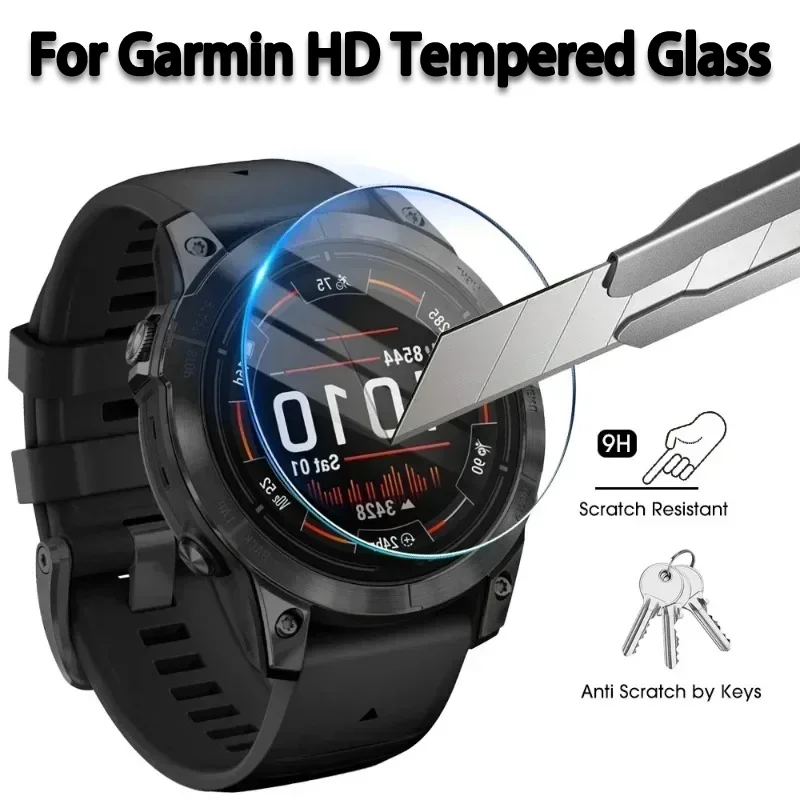 HD Tempered Glass For Garmin Fenix 8 7 Tactix 8 Quatix 8 Scr