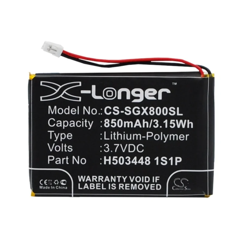 

Li-Polymer GPS, Navigator Battery for SkyGolf,3.7v,850mAh,SkyCaddie Aire X8F SkyCaddie Aire II,H503448 1S1P