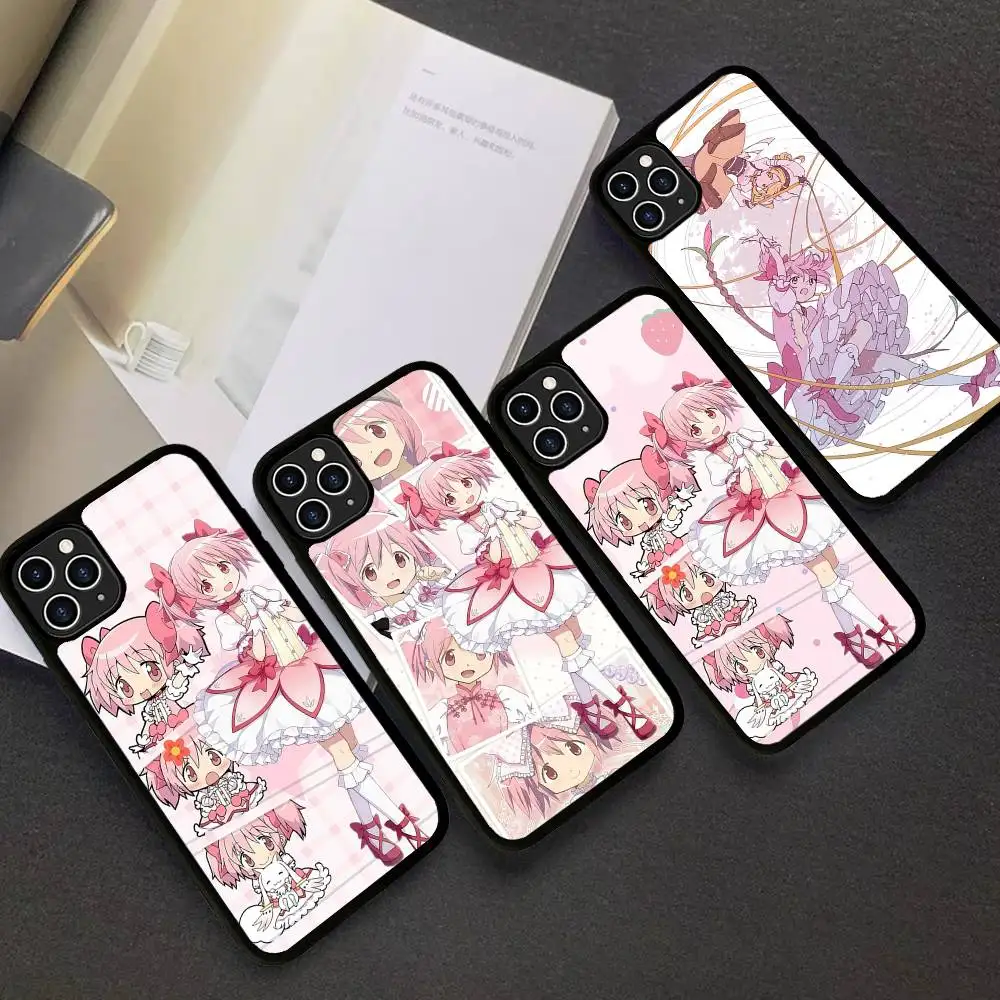 Puella Magi Madoka Magica Anime Phone Case For Iphone 16 15 14 13 12 11 Pro Max Plus Shockproof TPU+PC Hard Case