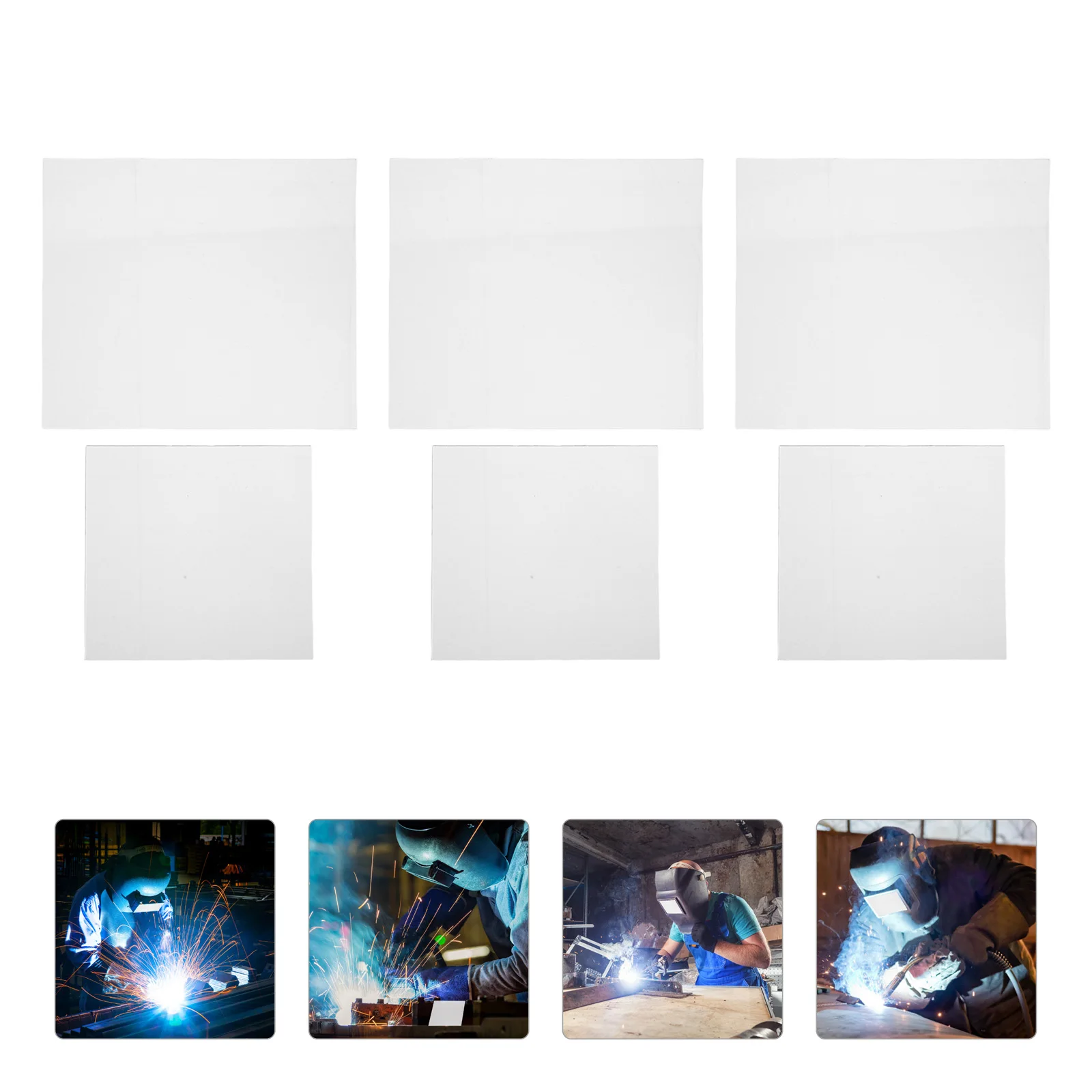 

20pcs Welding Lens Kit Clear Protective Covers Acrylic Panels Replacement Lenses Heat Resistant Durable Lightweight Universal
