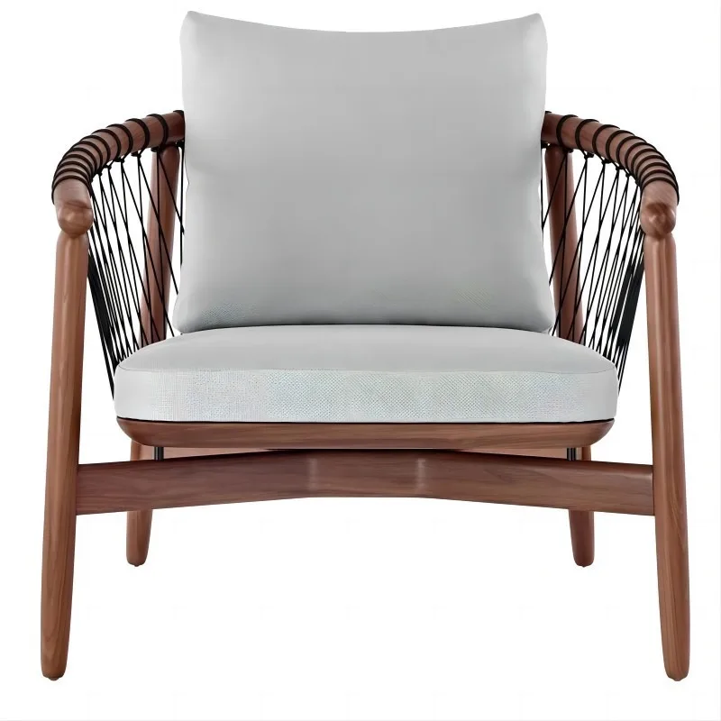 Outdoor rattan casual simple rattan chair, balcony small sofa coffee table combination c