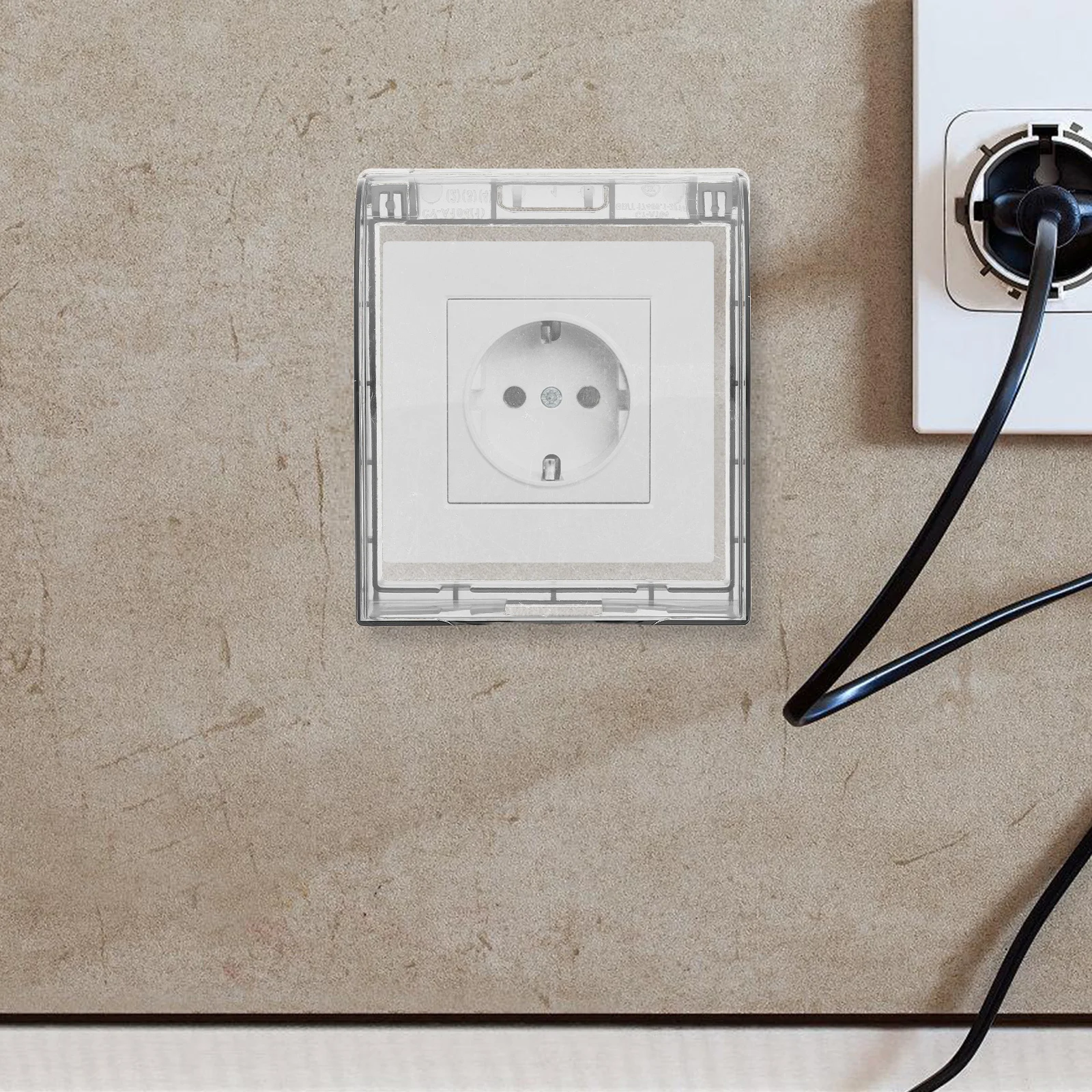 

Waterproof Outlet Cover Outdoor Use Weatherproof Electrical Box For Kitchen Wall Socket Dust Moisture Resistant Exterior Plug