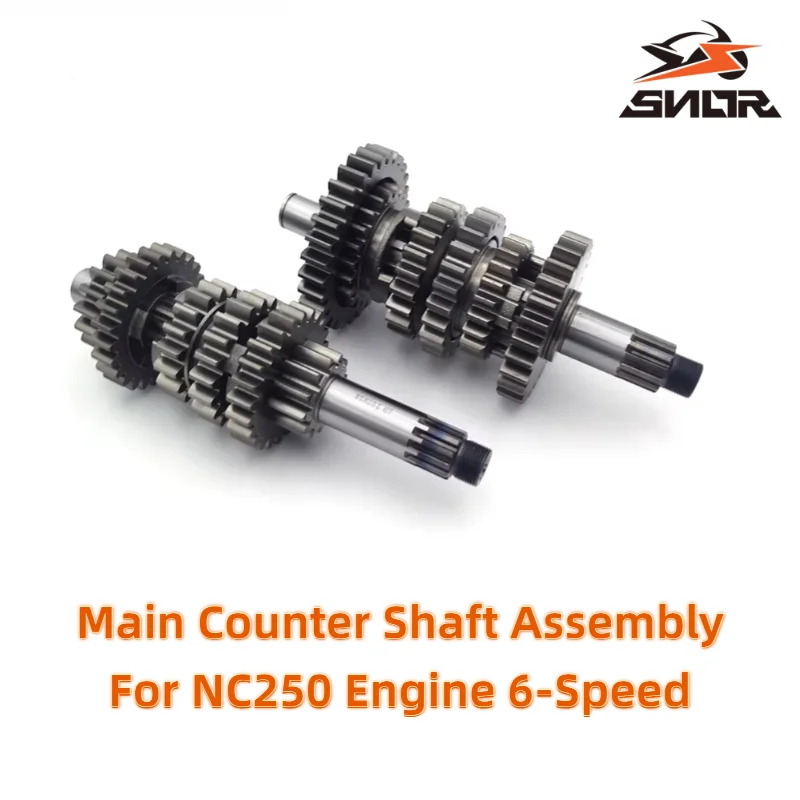SNOR 6 Gears Main Counter Shaft Assembly For ZONGSHEN NC250 NC250S NC300S KAYO MOTOLAND AVANTIS BRZ GR Motorcycle Transmission
