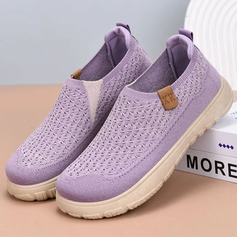 Damen Mesh Loafer Dicke Sohle Bequem - alternate angle