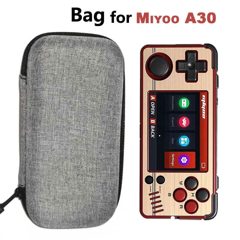 

EVA Hard Carrying Case Bag for Miyoo A30 Handheld Game Console with Inner Partition Storage Case for Miyoo A30 Accessories