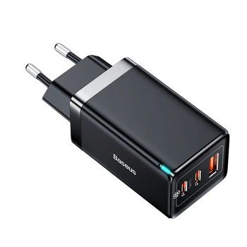 Baseus 65W GaN Charger Quick Charge Type C PD QC Charger USB Charger Portable Fast…