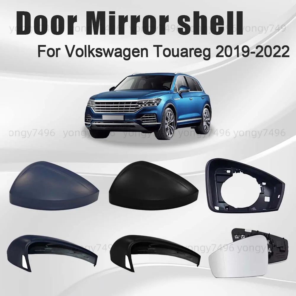 

Protective Cover Door Mirror Shell For Volkswagen Touareg 2019 2020 2021 2022 2022 Picture Frame Lens Car Rearview Accessories