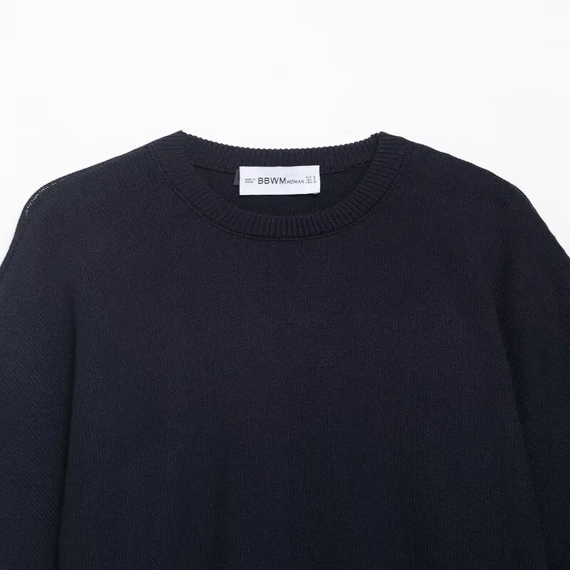 Autumn 2025 Women's Faion Casual Loose Basic round Ne Knitwear Versatile New Arrival Comfortable Fit Overhead Sle