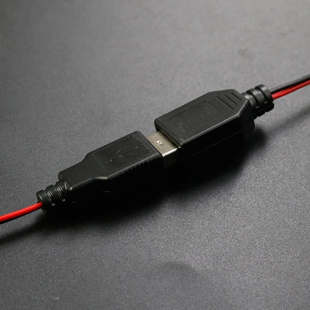 USB 암수-4mm 바나나 플러그 테스트 리드, 암 충전 케이블, USB 소켓-바나나 플러그 연결 전도성 와이어, 1 개