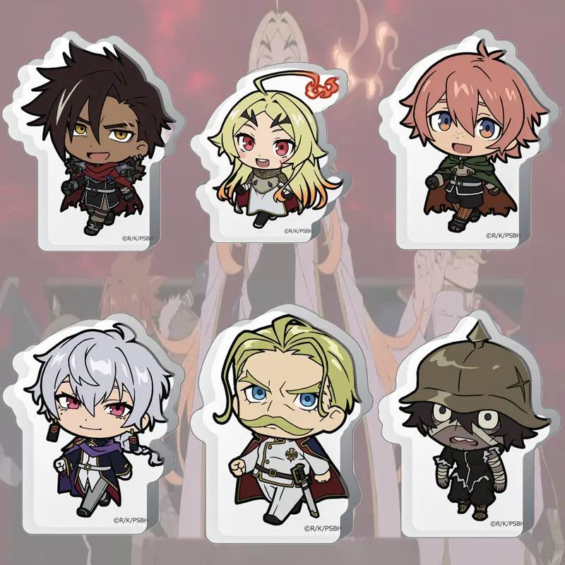 Sentenced to Be a Hero 6CM Kawaii Anime Figure Acrylic Stand with Printed Base Cute Desk Decor Party Gift Keychain
