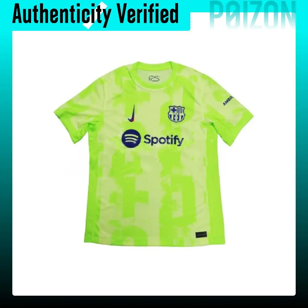 Nike FC Barcelona Spotify Soccer Jersey Fan Edition Men's Green FQ2022-702