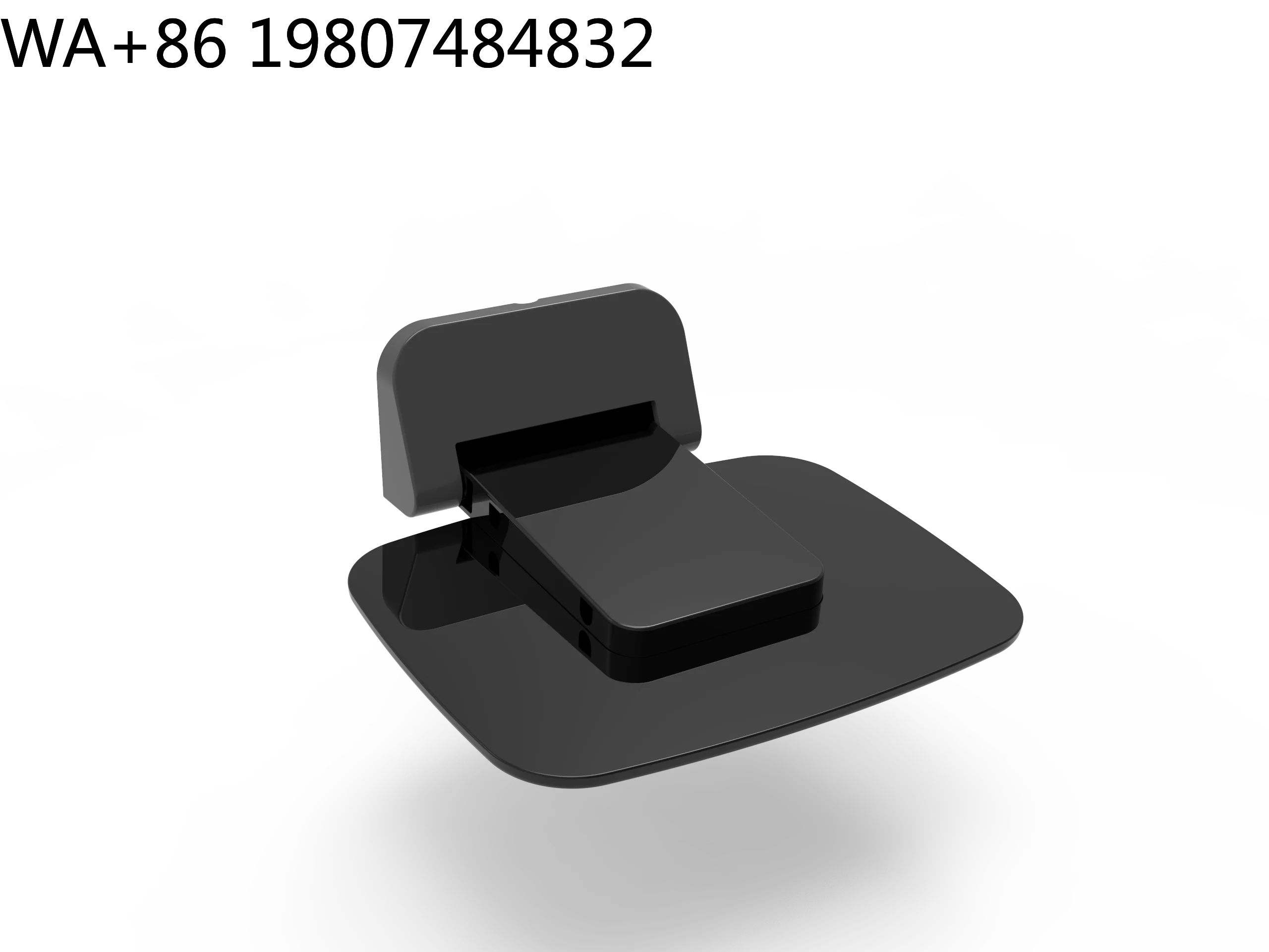 Slim Matte Black Urea Wall Fold Shower Seat Durable Anti-slip Stable Load Bearing Modern Minimalist Auxiliary Stool For Elder
