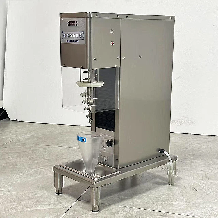 Fully automatic fruit ice cream machine, soft ice cream yogurt blender, yogurt ice cream mixer