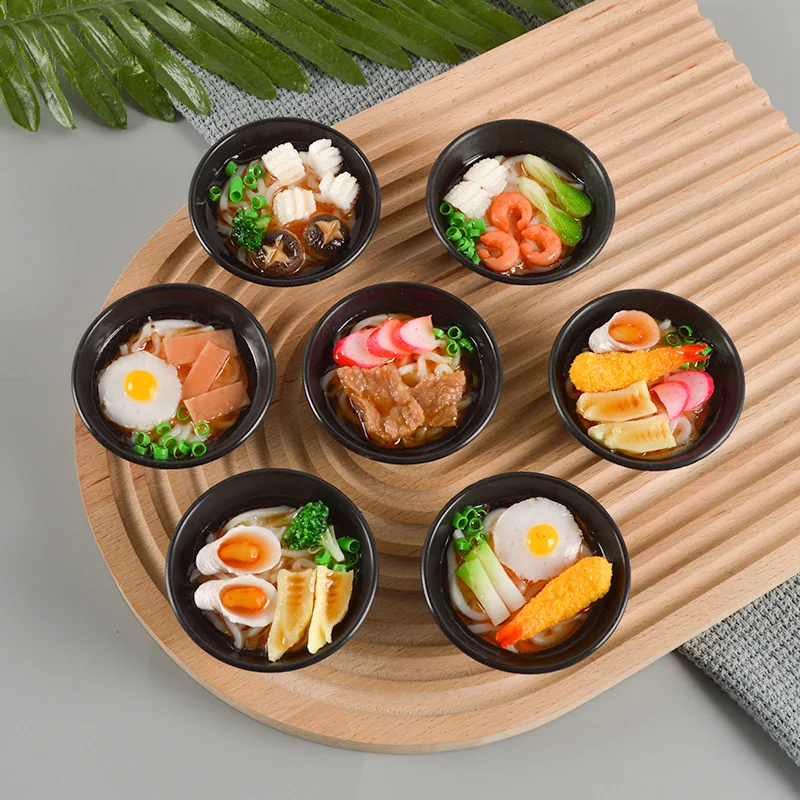 

Миниатюрная еда для кукольного домика, японские морепродукты, лапша, ролевая модель, кухонная еда, мини-кукла, игрушка