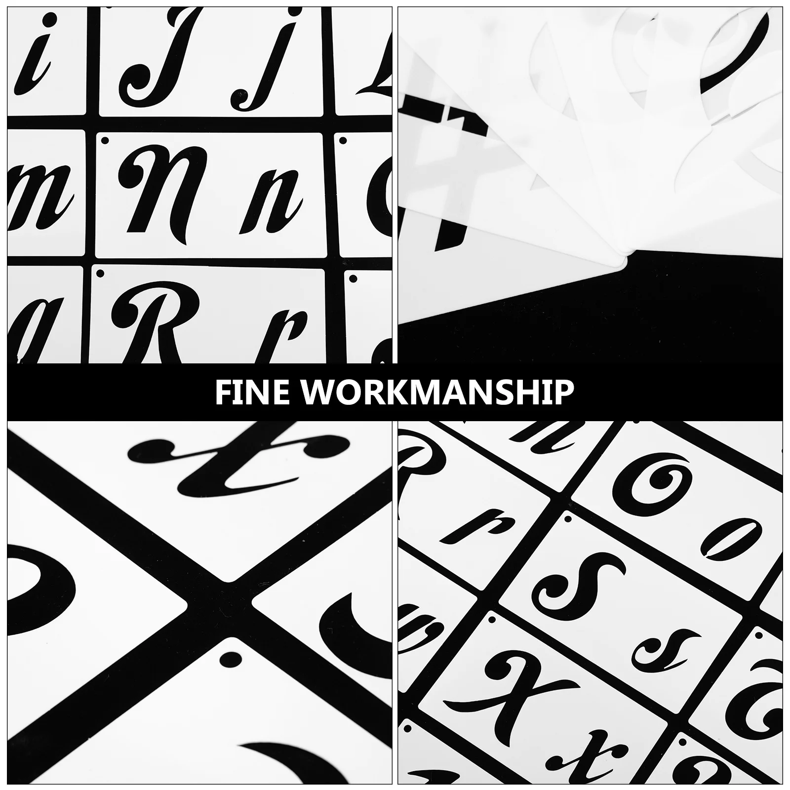 

1Set Tough Reusable Letter Stencil for Painting Smooth Surface Alphabet Number Templates DIY Art Projects Alphabet Stencils