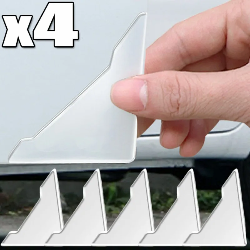 

2/4 шт., прозрачные защитные наклейки на угол двери автомобиля, защита от столкновений, защита от царапин, защитная наклейка на дверь автомобиля, аксессуары