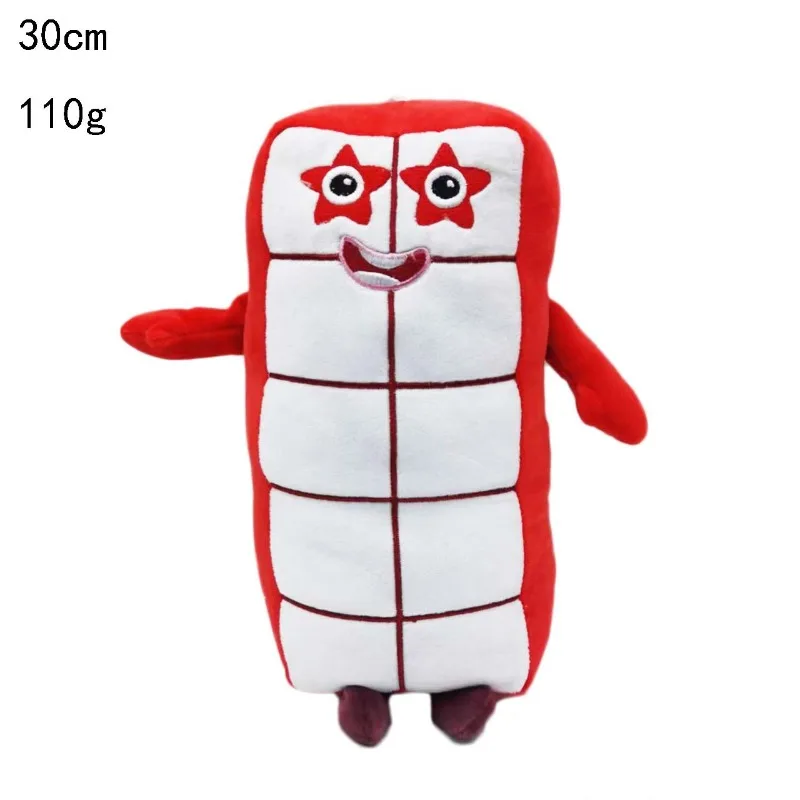 Number blocks Plüsch tier 30cm Cartoon Peripherie Wurf kissen weiche Kawaii Puppe Stofftier Dekoration Weihnachts geschenk Sammlung