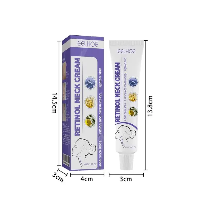 Krim leher Retinol, Losion pijat penghilang keriput pengencang kendur meningkatkan elastisitas memudarkan garis menghilangkan kulit mati leher
