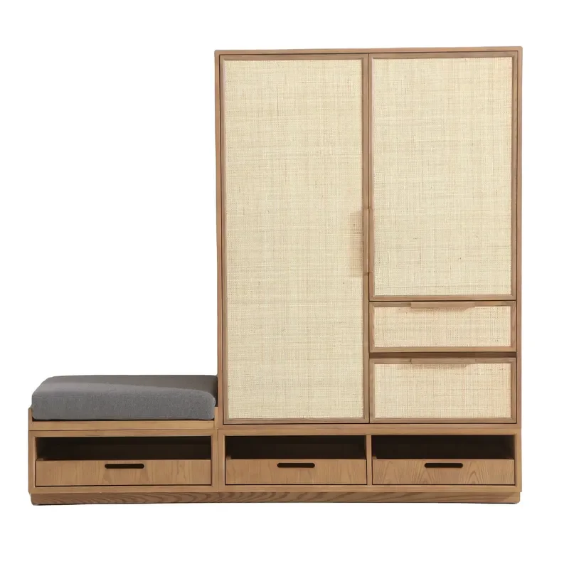 Retro Wood Vine Cabinet for Living Room Bedroom Dining Room Villa Hotel B&B Club Wholesale Manufacturer Price Storage