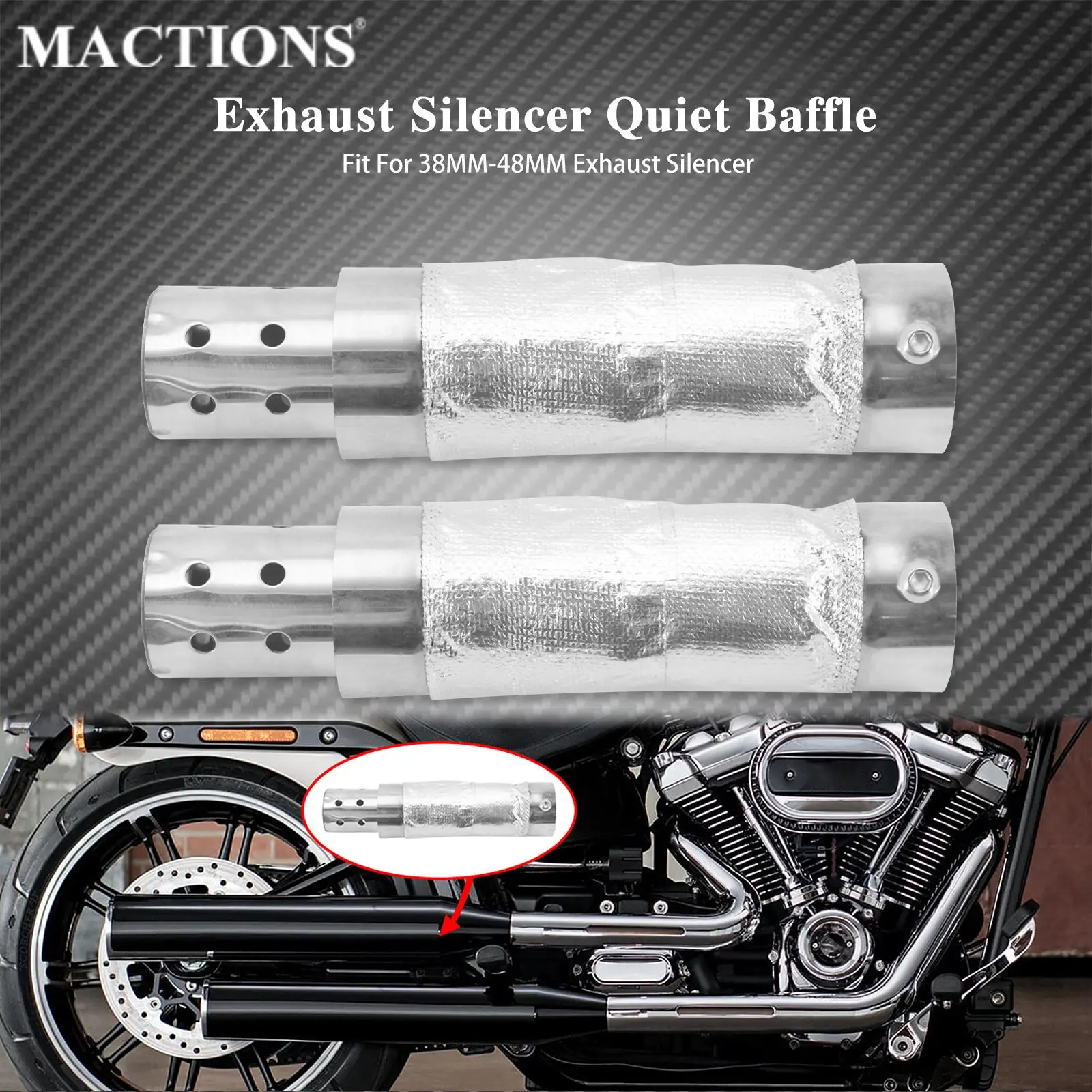 Motorcycle Silencer Quiet Baffle For Shortshots Staggered Exhaust System For Harley Sportster Softail Duals Shortshots Staggered