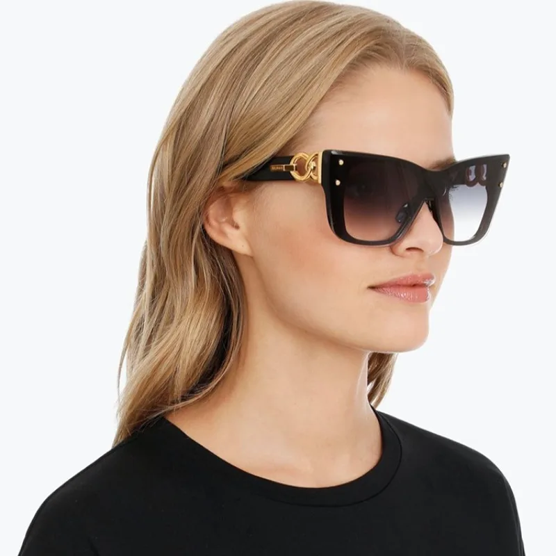 

Luxury Brand Designer Sunglasses Women Rimless Cat Eye Sun Glasses Ladies Fashion Gradient Cateye Shades Female UV400