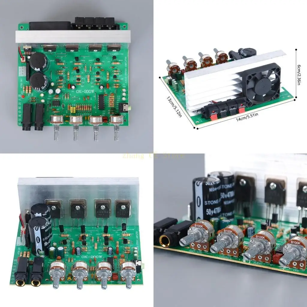 

M5TD 200W 2CH Amplifiers Board A1633 C4278 Double AC18-26V Power Amp Plate
