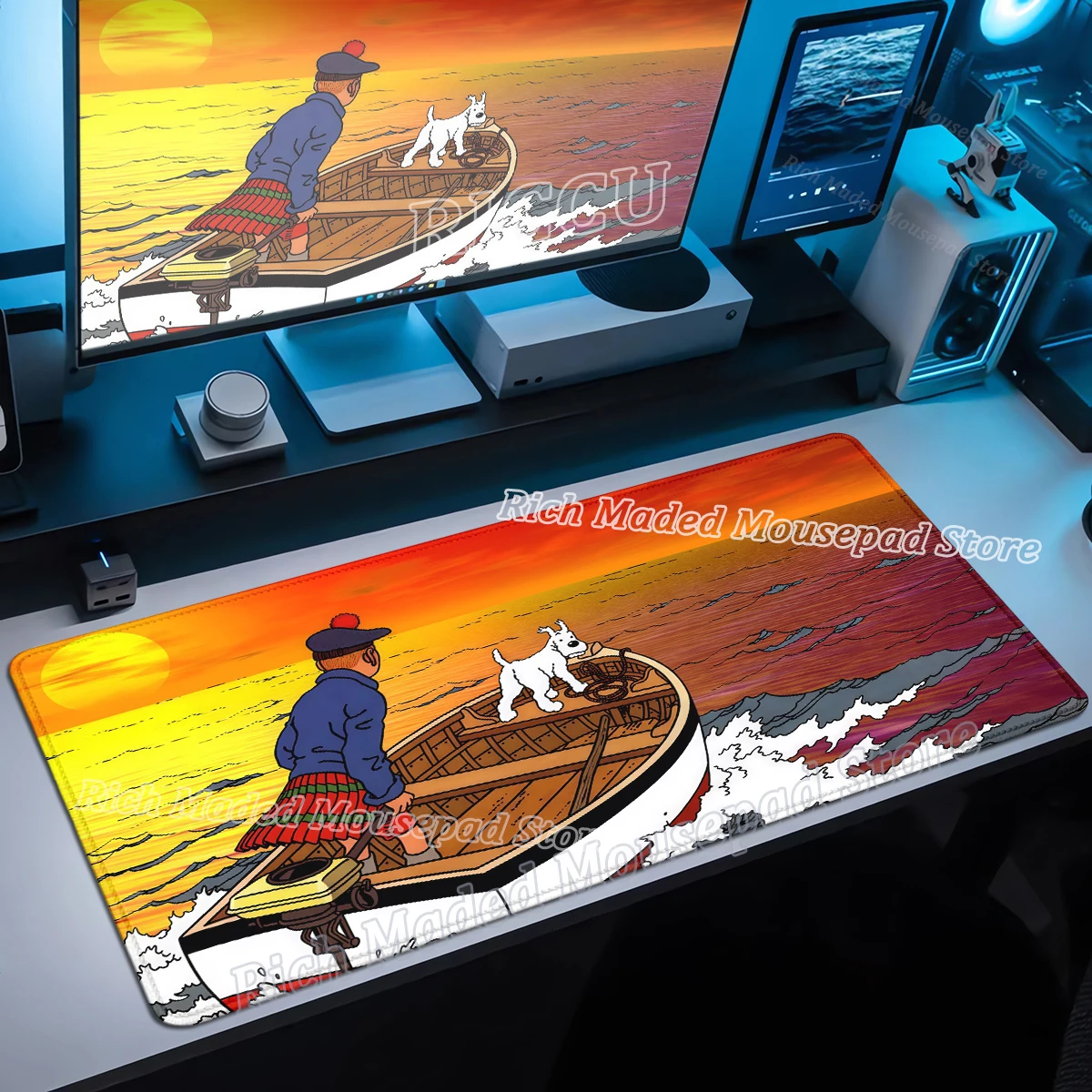 

The Adventures of Tintins Mouse Pad XXL HD Simple Desk Pad Extended Gaming Keyboard Mats Large Gamer Mousepad Desks accessories